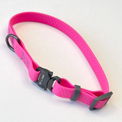 Pink Waterproof Dog Collar