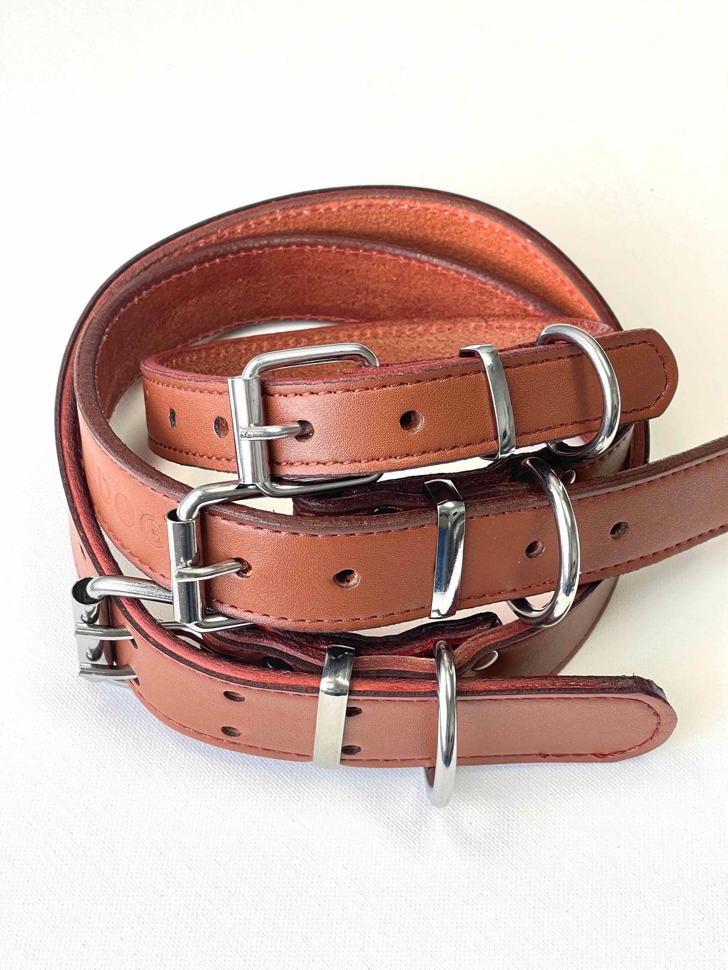 Brown Classic Leather Dog Collar