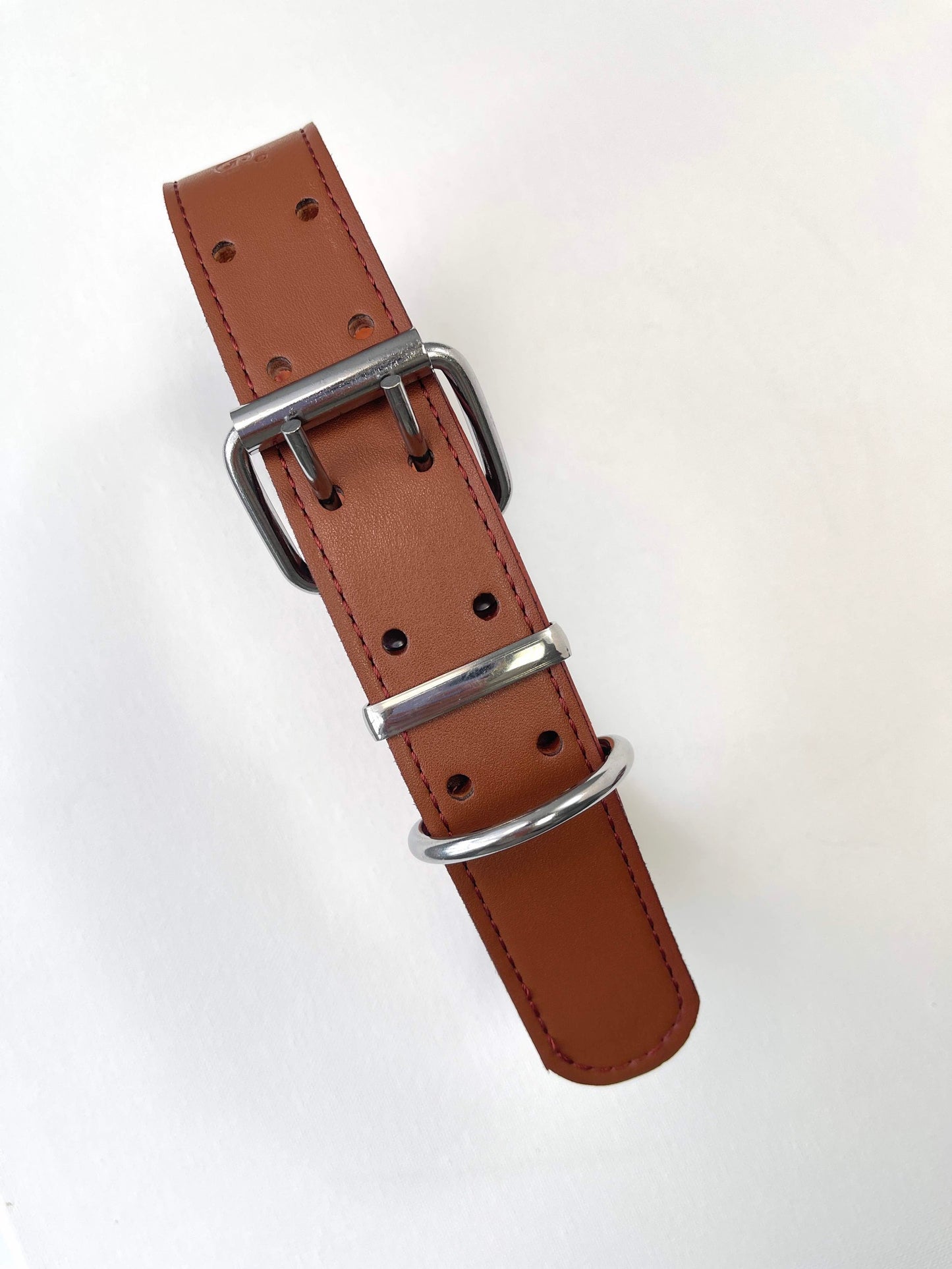 Brown Classic Leather Dog Collar