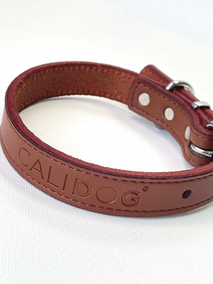 Brown Classic Leather Dog Collar