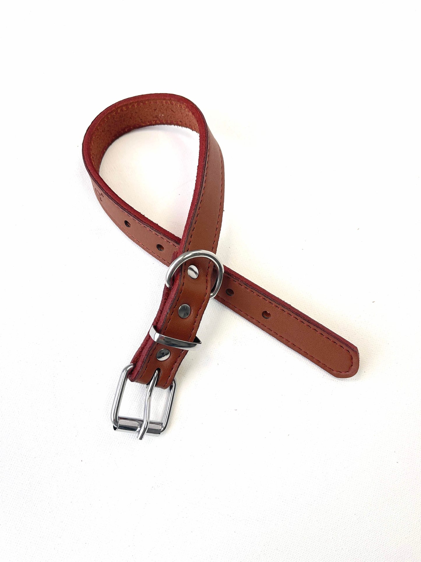 Brown Classic Leather Dog Collar