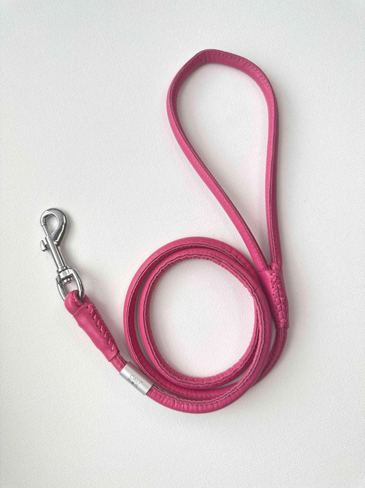 Pink Rolled Dog Leash