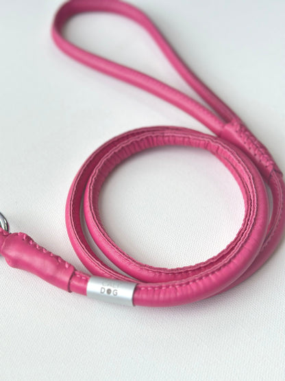 Pink Rolled Dog Leash