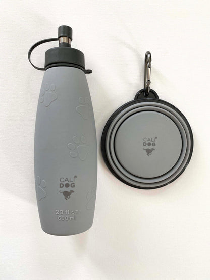 Dog Water Bottle and Bowl Set