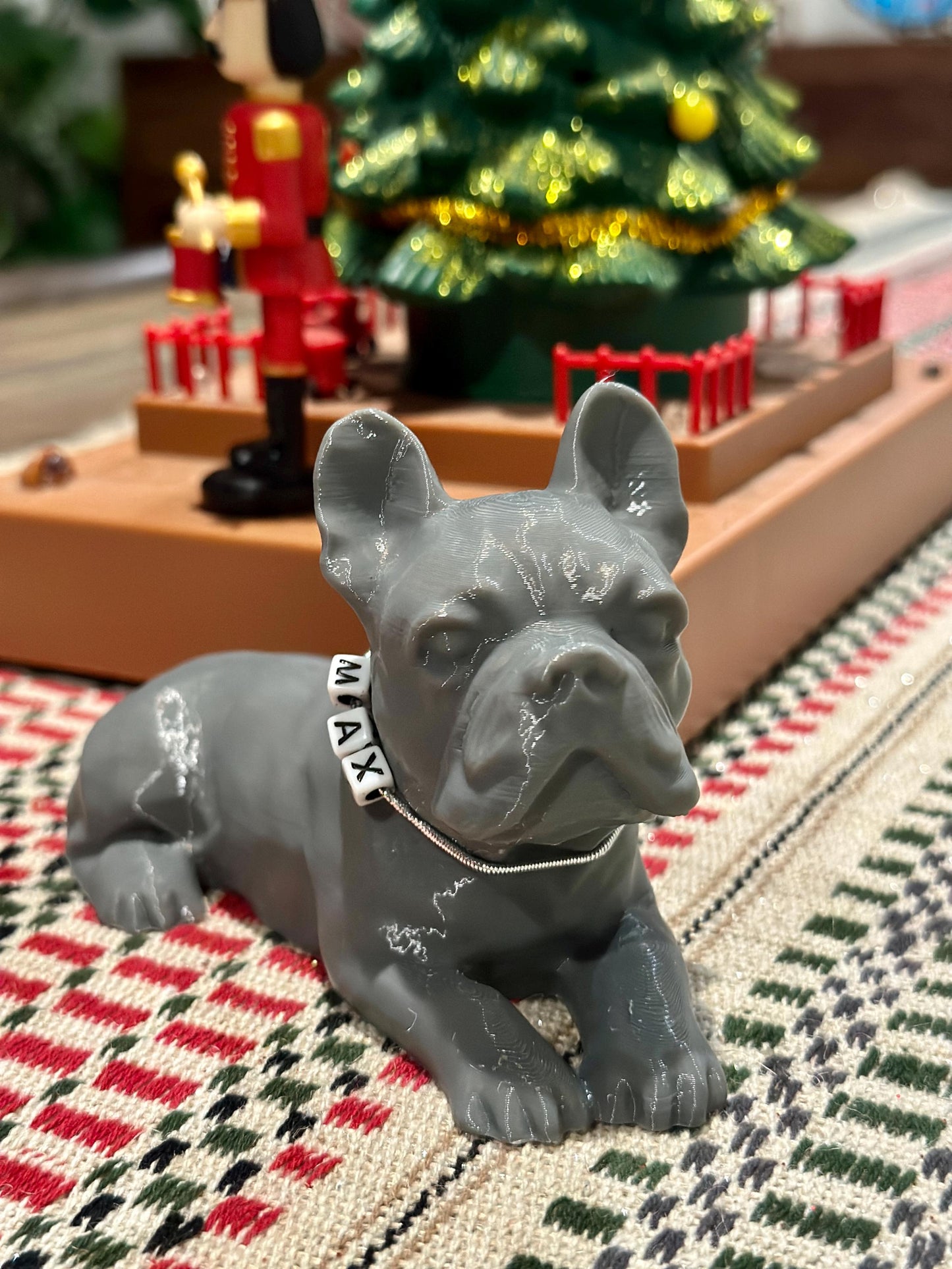 3D Printed French Bulldog Figurine