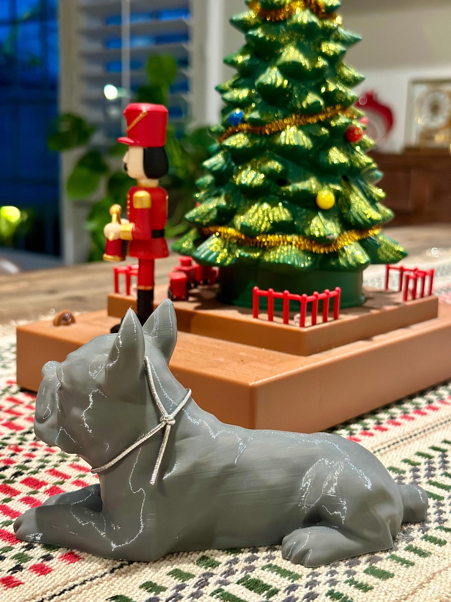 3D Printed French Bulldog Figurine